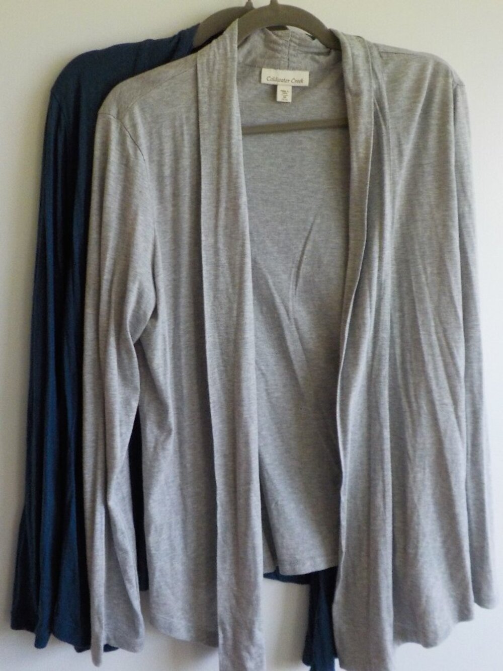 Coldwater Creek Jackets - Lot 2 - Medium - Blue Grey Long Sleeve Open (2531)